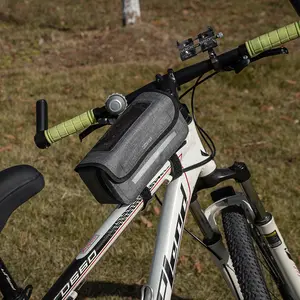 PVC ברזנט עמיד למים הרי אופניים מסגרת תיק 600D TPU למעלה צינור אופני תיק מותאם אישית משי לוגו אופני טלפון פאוץ