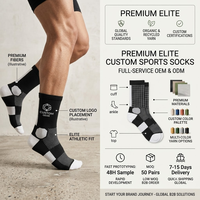 Gym Chaussettes De Luxe Qualité Mode Coton Hommes Crew Chaussettes Broderie Logo Imprimer Gym Chaussettes Personnalisées