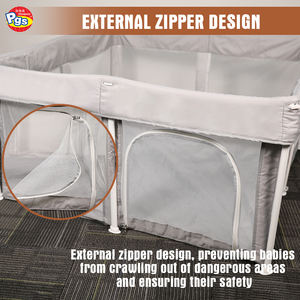 Dobravel Play Yard para bebés Recinto de seguridad de plástico para niños para dormitorio Escuela Sala de estar Comedor <span class=keywords><strong>Corral</strong></span> para bebés - Product Image 4