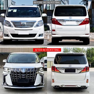 ชุดแต่ง PM Upgrade 2018 ไฟหน้า LED กันชนหลัง บาร์หน้า ชุดแต่งรอบคันสำหรับ Alphard 2008-2014 สภาพใหม่ ช่องตัดไฟตัดหมอก แบบ Bolt-On - Product Image 2