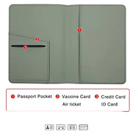 Nouveau Style à la mode mince RFID porte-passeport étanche Logo personnalisé couverture de portefeuille en cuir PU
