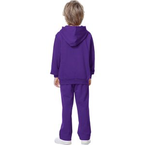 Sudadera con capucha de forro polar para niños de Kid Nation, estilo casual básico para niños o niñas de 4 a 12 años, sin forro, transpirable, de poliéster y algodón - Product Image 2