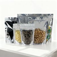 Sacs d'emballage alimentaire transparents CM, étanches, avec fermeture éclair dorée, en plastique, pour salades, gâteaux, thé et bonbons