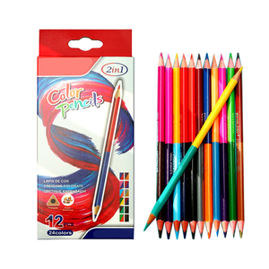 <span class=keywords><strong>Crayon</strong></span> de couleur à Double tête, 12 pièces, Kit de <span class=keywords><strong>crayon</strong></span> <span class=keywords><strong>acrylique</strong></span> imperméable Non toxique <span class=keywords><strong>pour</strong></span> bricolage - Product Image 5