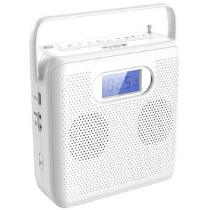 Lecteur CD portable en gros avec écran LCD et poignée pour la maison et l'extérieur, récepteur audio BT sans fil, radio FM, USB - Product Image 1