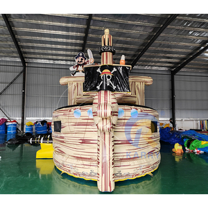 Outdoor Heavy Duty PVC Commercial Inflatable Jumper <b>Slide</b> Combo <b>Large</b> Pirate Ship Jumping Bounce House Castle for Kids Playing - Product Image 3