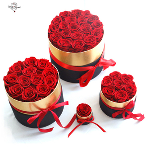Bunga mawar yang diawetkan dapat disesuaikan pabrik hadiah mawar abadi Hari Valentine untuk kotak mawar Hari Ibu - Product Image 1