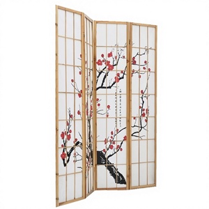 Factory Direct Sales Traditional Foldable Laser Cut Wooden Partition <b>Screen</b> for Study and Bedroom - Product Image 3