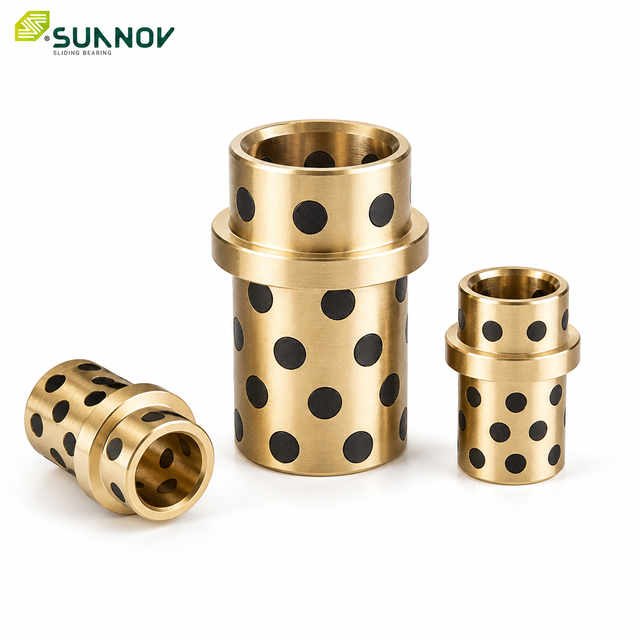 JDB-650 Solid Bronze Bushing Graphite Embedded Oilless Heavy Duty Sleeve Bearing for Excavator Pivots and Hydraulic Cylinders
