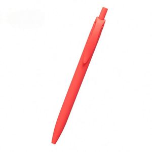 Stylos promotionnels personnalisés avec logo imprimé, en plastique de 1,0 mm, encre multicolore, design original, couleurs blanc et orange - Product Image 3