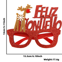 Serre-tête décoratif avec lettres Joyeux Noël et chapeau de Père Noël, accessoire de costume amusant pour les réunions de famille, les événements de Noël au bureau et les sacs cadeaux pour enfants