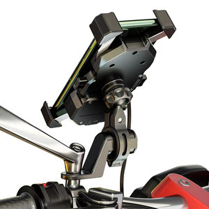 Support de téléphone flexible à quatre griffes rétractable automatiquement, étanche, avec fixation stable et hauteur réglable pour VTT et vélo de route - Product Image 2