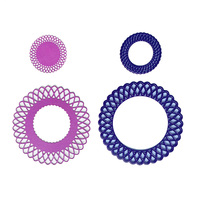 Matrices de découpe en métal, formes géométriques violettes, pour scrapbooking DIY, album photo, fabrication de cartes, découpe de papier, gabarit de découpe