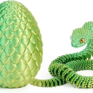 Best-Selling Jinccai Custom 3D Printed Plastic Easter Viper Egg Toy Novelty Gift Children Stress Reliever Decorative Boys Girls - Product Image 4