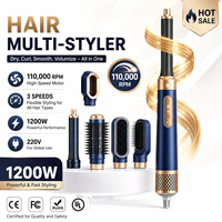 Set de Secador de Pelo 6 en 1 con Certificación RoHS, Multi-Styler de Alta Velocidad, Multifuncional, para Peinar y Rizar el Cabello