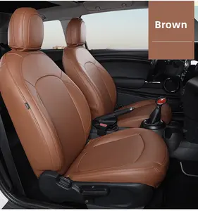 Fundas de Asiento de Lujo a la Medida en Piel Napa para BMW <span class=keywords><strong>Mini</strong></span> <span class=keywords><strong>Cooper</strong></span> COUNTRYMAN CLUBMAN Cabriolet, Kits Interiores, Juego Completo Delantero y Trasero - Product Image 5