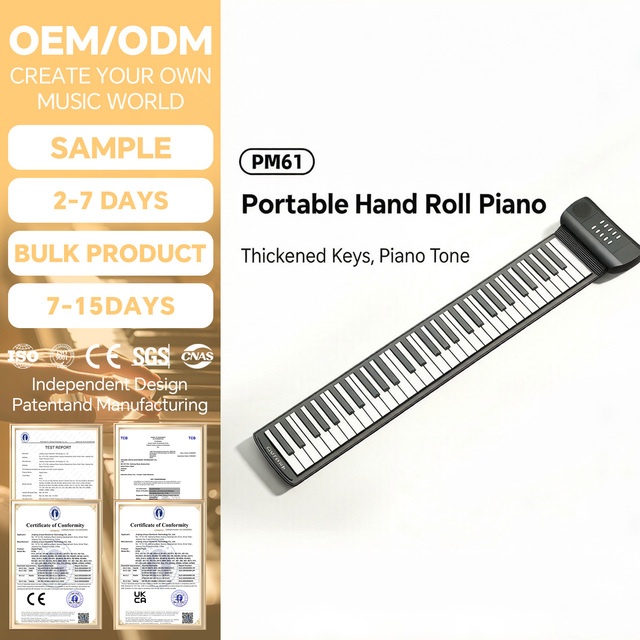 Portable Digital Piano Keyboard 61Key Weighted Keyboard Instrument, Electric Piano for Musical Beginners & Stage Electric Organ