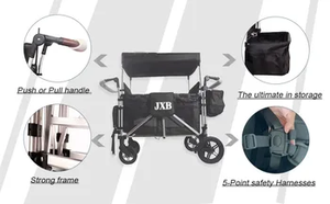 JXB عربة قابلة للطي مقعد تمديد الجانبية جنب عربة تغذية الكراسي شراء على الانترنت التوأم عربة عربة الاشياء المفيدة للأطفال الرضع - Product Image 6