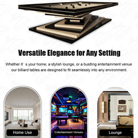 Vente flash - Table de billard américaine professionnelle Bojue 9 pieds, personnalisée, de haute qualité, avec coussinets en ardoise et bois, PVC, tables de snooker automatiques