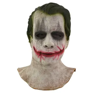 Маскарад Хэллоуин страшная маска клоуна злой убийца Джокер латексная маска