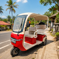 Véhicule électrique à 3 roues ouvert SumEV Go Grocery Shopping 3 places, 1200W, éclairage LED, homologué CEE, autonomie 50-70 km, conduite familiale