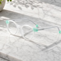 Personnalisation de lunettes pour enfants en acétate, lunettes rondes pour enfants, montures et verres optiques pour un usage quotidien, OEM/ODM