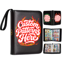 Album de cartes à collectionner Pokémon imperméable, design personnalisé, logo personnalisé, 400 pochettes, 4 pochettes pour cartes à collectionner, classeur pour cartes avec 50 pages de pochettes