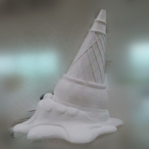 Suministro de fábrica, estatua de helado gigante, escultura de resina hecha a mano, ligera, impermeable, resistente a la corrosión, tienda de <span class=keywords><strong>Bulldog</strong></span> Francés - Product Image 4