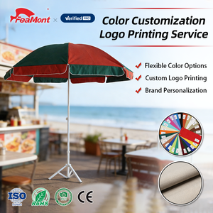 Sombrilla de Playa Personalizada FEAMONT con Tela Impermeable para Máxima Visibilidad de la Marca en la Playa - Product Image 1