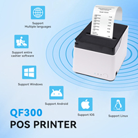 NUEVA Impresora de Recibos QF300, Impresora Térmica de 80 mm, 260 mm/s, sin Tinta, para Restaurantes, Impresora de Tickets y Facturas POS