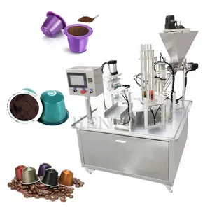 Mesin kemasan isi kapsul kopi Output tinggi harga/mesin pengisi cangkir K/mesin penyegel dan pengisi kopi cangkir K