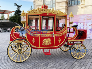 2026 Calèche royale électrique de haute qualité, blanche, classique et vintage, pour mariages et visites touristiques, à prix bas - Product Image 5