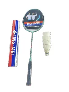 Nuova racchetta da Badminton in fibra di carbonio mazza da Badminton professionale interattiva ultraleggera