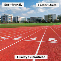 Revêtement pulvérisé pour piste d'athlétisme scolaire, piste d'athlétisme EPDM approuvée IAAF, fourniture directe d'usine pour les infrastructures municipales africaines