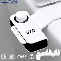 En gros, Accessoire de bidet intelligent pour toilettes, sans électricité, ultra-mince, avec double buse, auto-nettoyant, type Shattaf