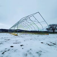 Kit de serre tunnel à portique simple en PE |   Solution économique d'extension saisonnière pour l'agriculture hydroponique à petite échelle