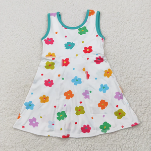 Robe d'été respirante à carreaux pour bébés filles avec nœuds et short de yoga actif pour tout-petits – Grande Vente - Product Image 6