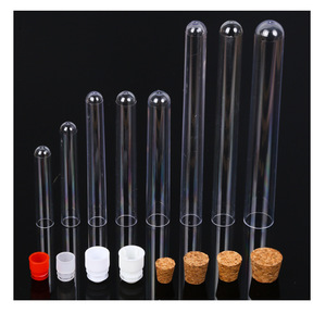 Tubes à essai Huizhong avec bouchons en liège et en plastique pour usage en laboratoire - Product Image 4