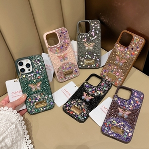 Papillons créatifs étuis de téléphone antichoc de luxe pour <span class=keywords><strong>iphone</strong></span> 17 16 15 Plus <span class=keywords><strong>Pro</strong></span> Max 14 13 12 11 couverture arrière mobile pour femme fille - Product Image 6