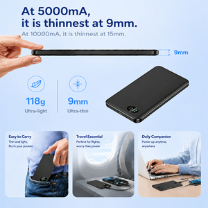 <span class=keywords><strong>Batterie</strong></span> <span class=keywords><strong>externe</strong></span> ultra-fine à charge magnétique sans fil 5000mAh 10000mAh PD20W Charge rapide - Product Image 6