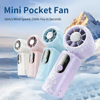 Nouveau Ventilateur Portable Mini Turbine Haute Vitesse 2026, Rechargeable, Moteur Sans Balais, 199 Vitesses avec Lumière, pour Voiture et Usage Domestique