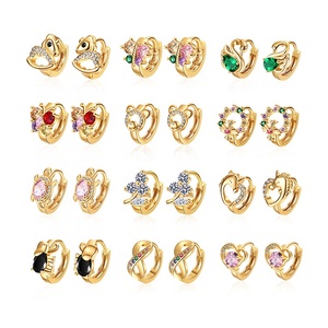 Orecchini da <span class=keywords><strong>Donna</strong></span> <span class=keywords><strong>Personalizzati</strong></span>, <span class=keywords><strong>Gioielli</strong></span> Placcati Oro alla Moda per Signore - Product Image 1