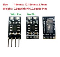 Batterie LiFePO4 1A 3.2V 3.6V, module de charge dédié, cellule polymère Li, entrée 3.8V 4.2V 4.5V 5V pour voiture Ebike UPS