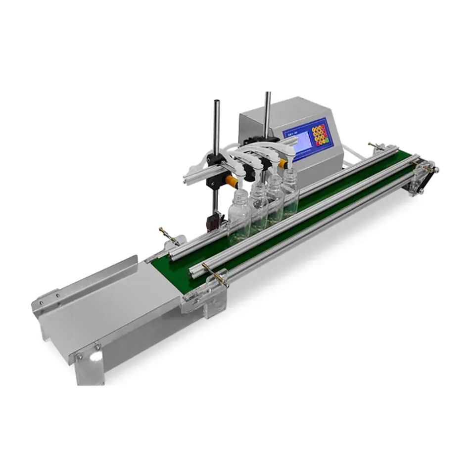 Máquina de enchimento de líquidos pequena semiautomática com controle digital econômico