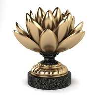 Poyresin Blad Lotus Decoratie