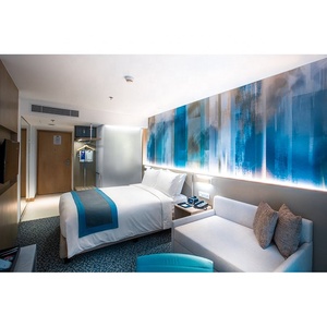 Marco de cama de hotel de madera tapizado de tamaño doble Holiday Inn Express Diseño elegante para dormitorio o apartamento - Product Image 5