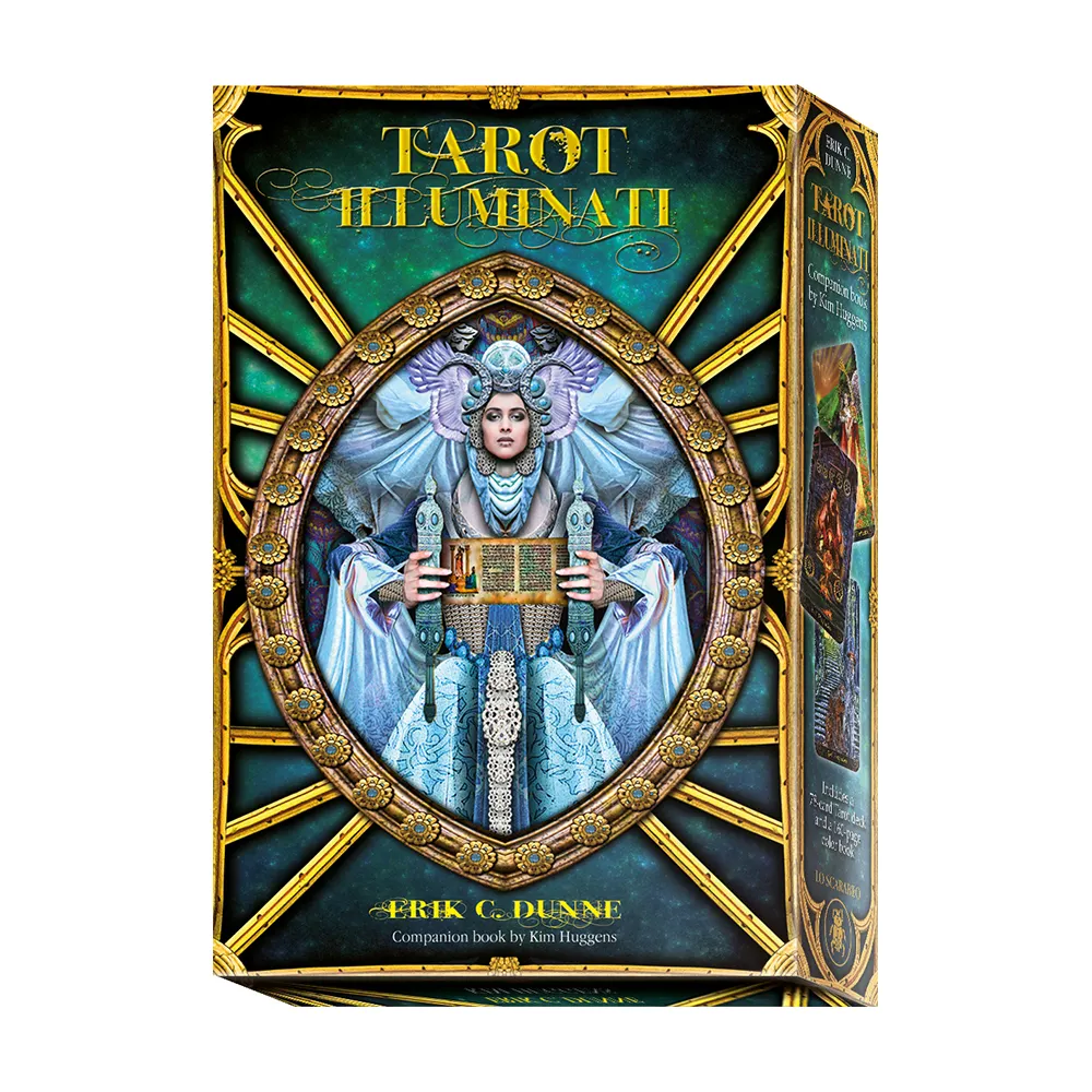 Italian High End Esoteric Myths Meta Tarot Cards Illuminati Kit Tarot Deck With 78 Cards And 128 Pages Book