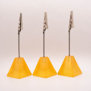 Elegant Cone-Shaped ABS <b>Card</b> Clip 120x31mm Decorative Desk Clip for Desk Organization and Event Displays - Product Image 1