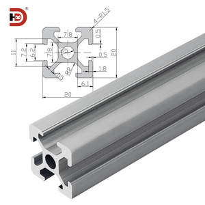 เครื่องอัดขึ้นรูปโปรไฟล์อลูมิเนียมแบบอโนไดส์มาตรฐานยุโรป2020 V สำหรับเครื่อง CNC - Product Image 6