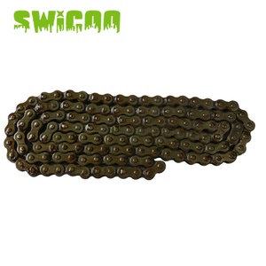 SWICOO Durable 420 Chaîne 132 Maillons pour 110cc <span class=keywords><strong>125</strong></span> <span class=keywords><strong>YX</strong></span> Lifan Zongshen Pit Dirt Bike SSR XR50 CRF50 - Product Image 2